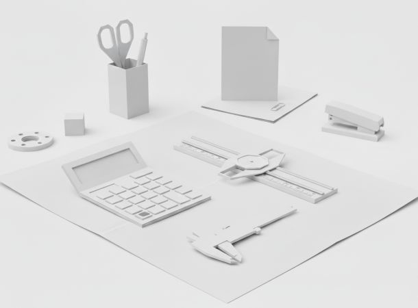 Einkauf Office abstrakt