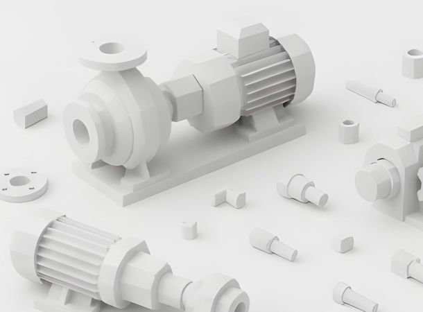 Industriepumpen abstrakt